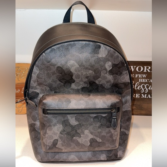 West Backpack in signature canvas with Camo print...$550 - Picture 3 of 12